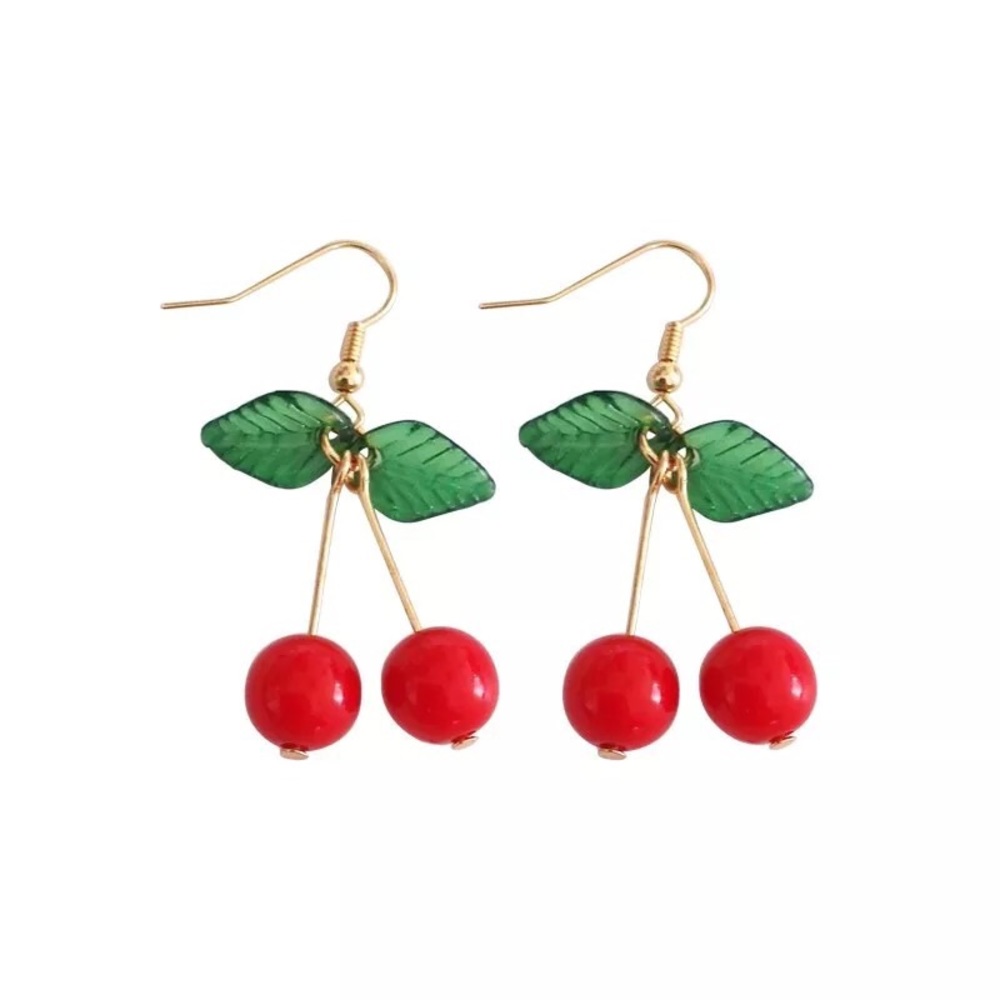 Cherry Bomb Cherry Dangling Earrings
